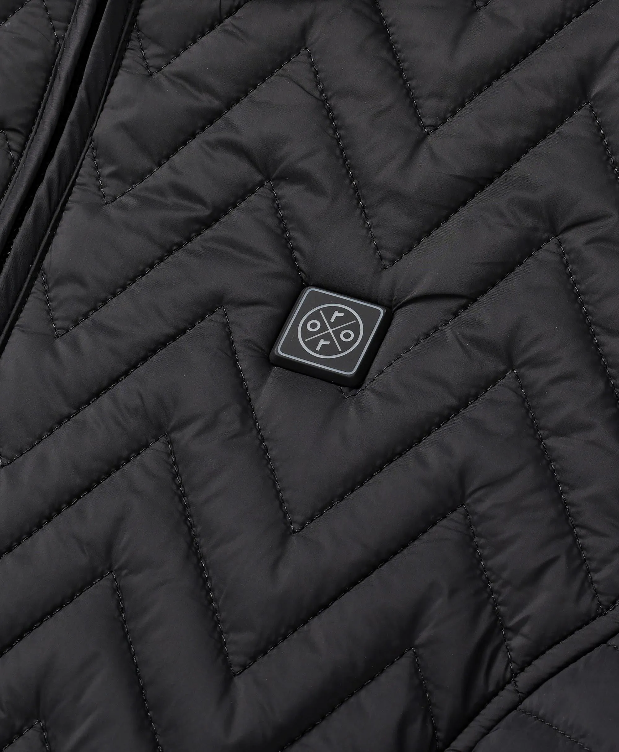 (Open-Box) Women's Heated Chevron Quilted Vest (Battery Set Not Included)