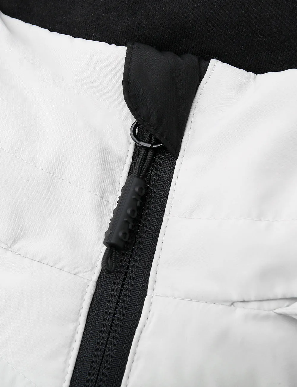 (Open-box) Women's Heated Down Jacket - Black/White