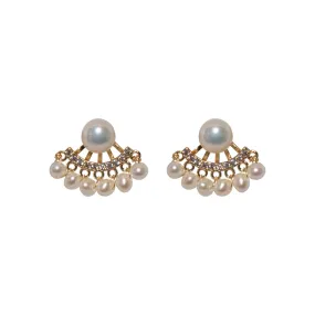 Princess Jacket Pearl Studs