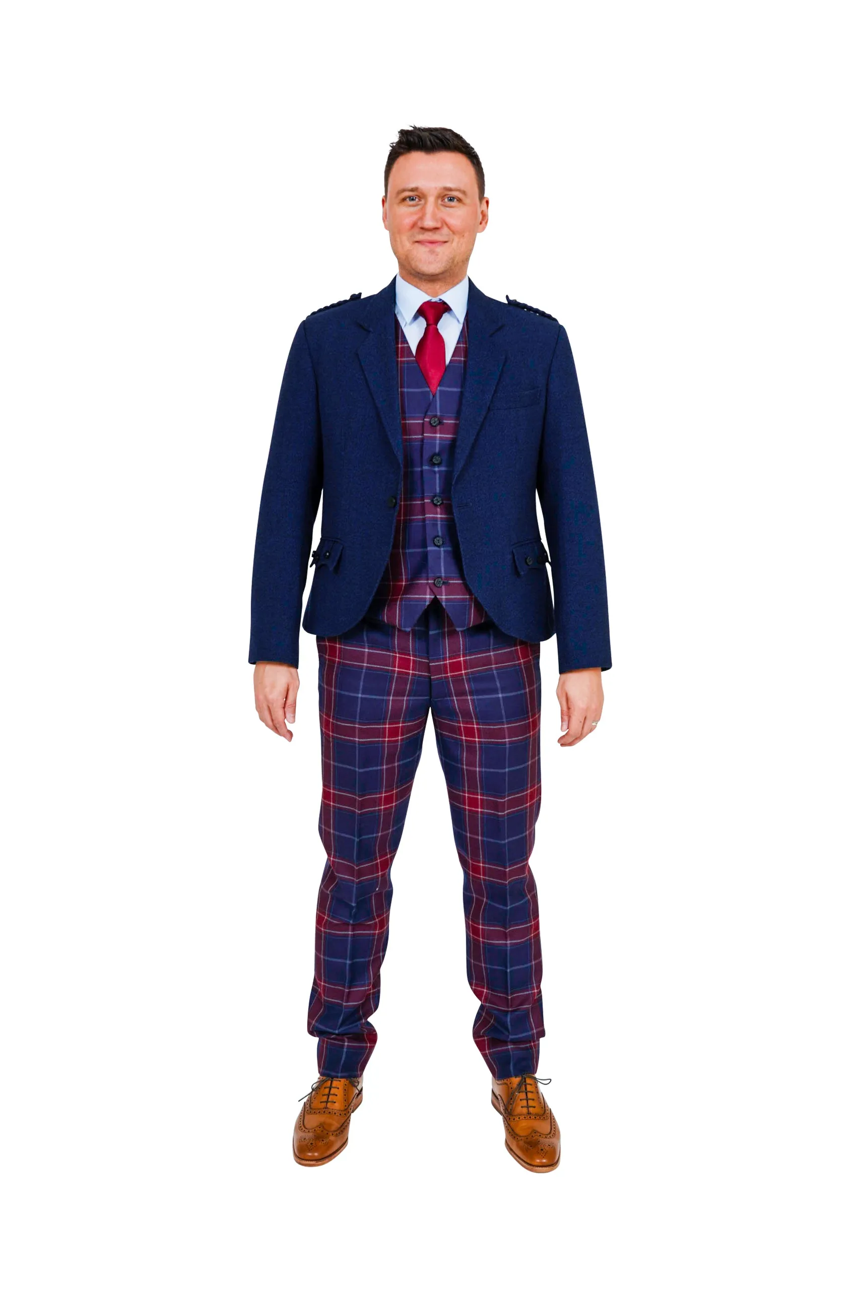 Queen of the South Tartan Trews hire outfit