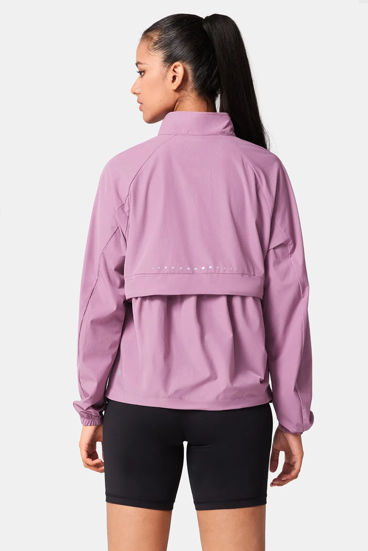 Quick-Dry Long Sleeve Half-Zip Running Jacket