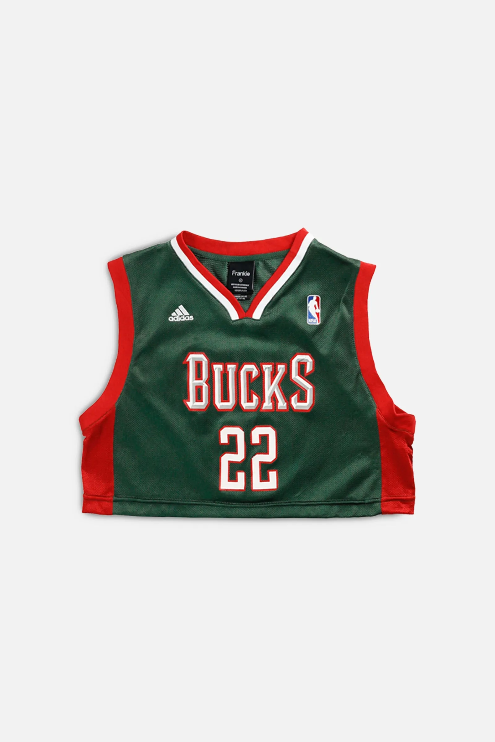 Rework Milwaukee Bucks NBA Crop Jersey - M