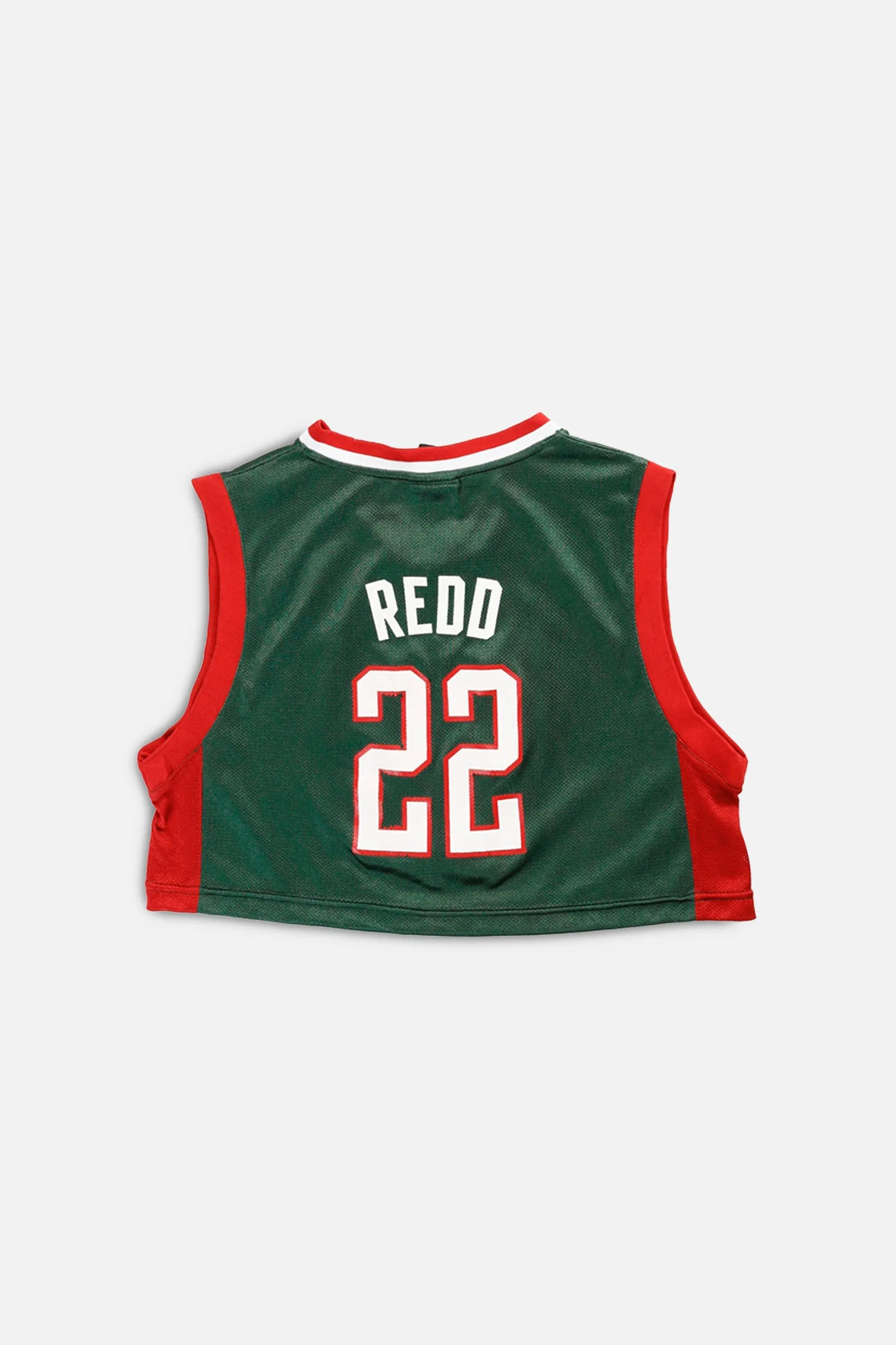 Rework Milwaukee Bucks NBA Crop Jersey - M