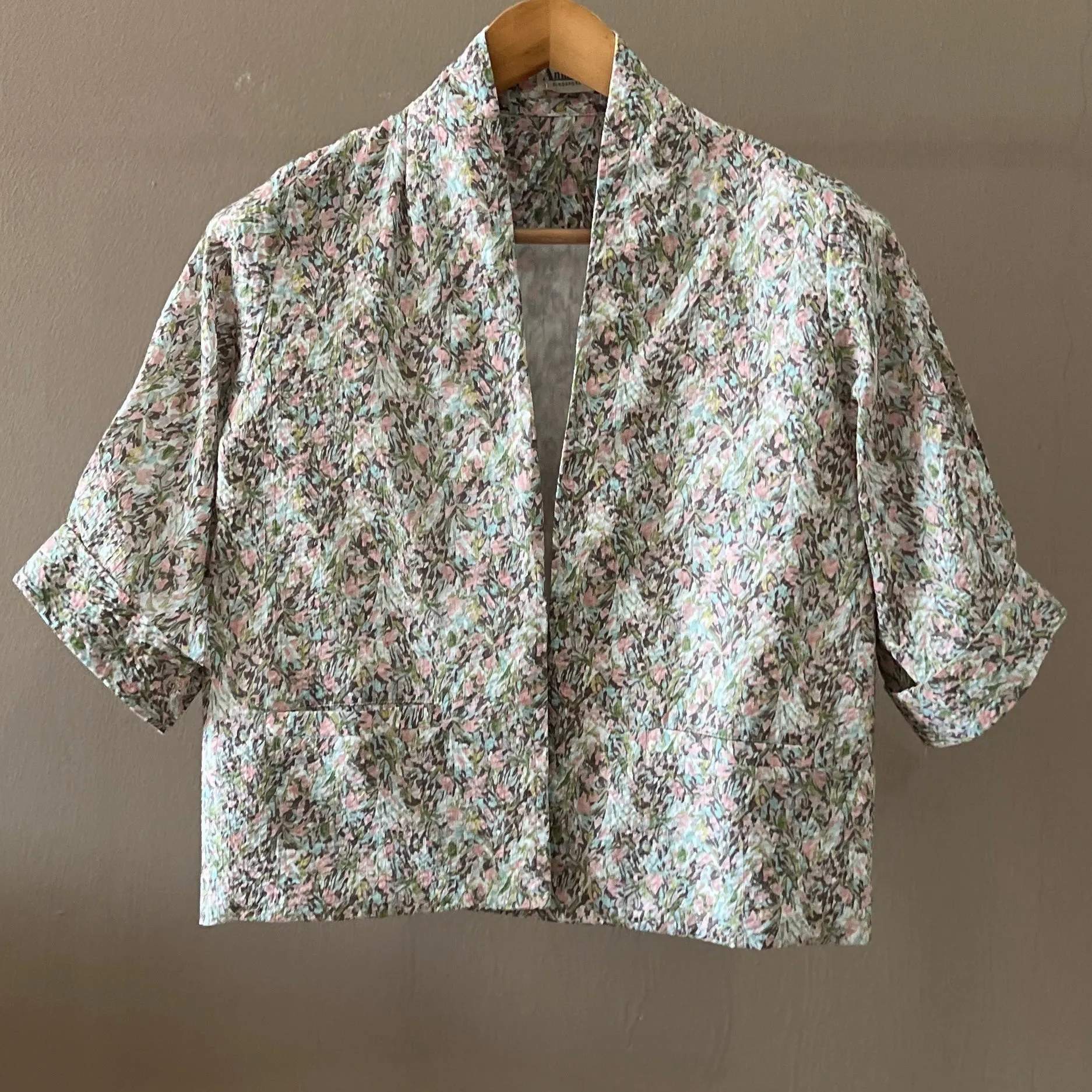 Ripple Cotton Kimono Jacket