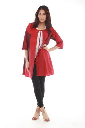 Silk Zen Jacket (Red)