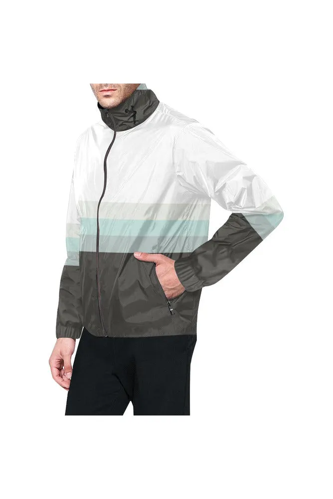 Three Bands of Gray Windbreaker