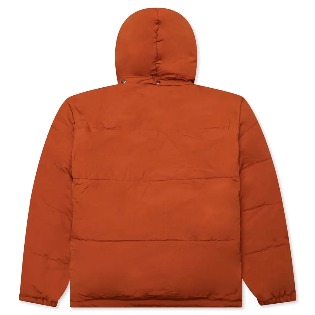 Trees in Wind Puffer Jacket - Sienna Orange