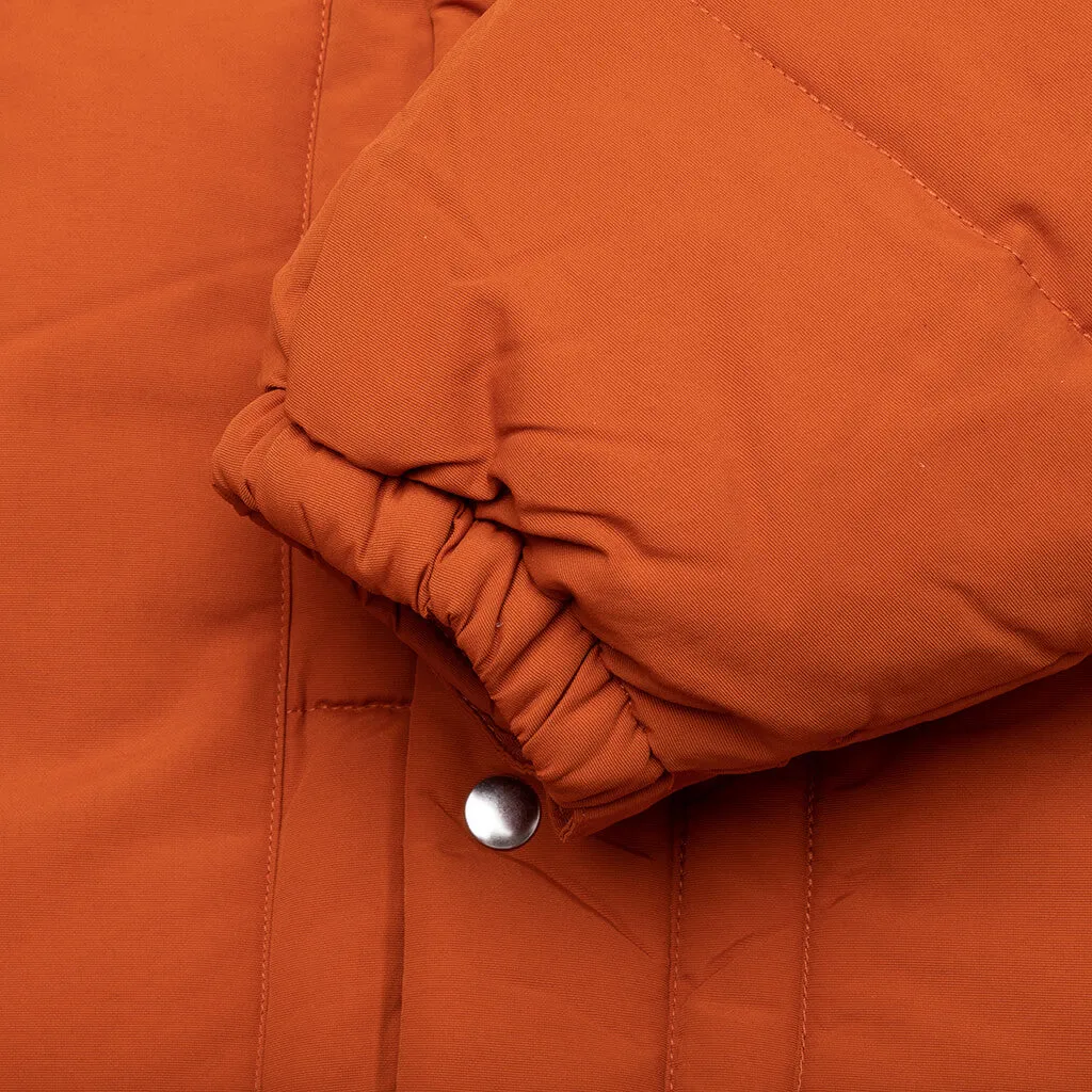 Trees in Wind Puffer Jacket - Sienna Orange