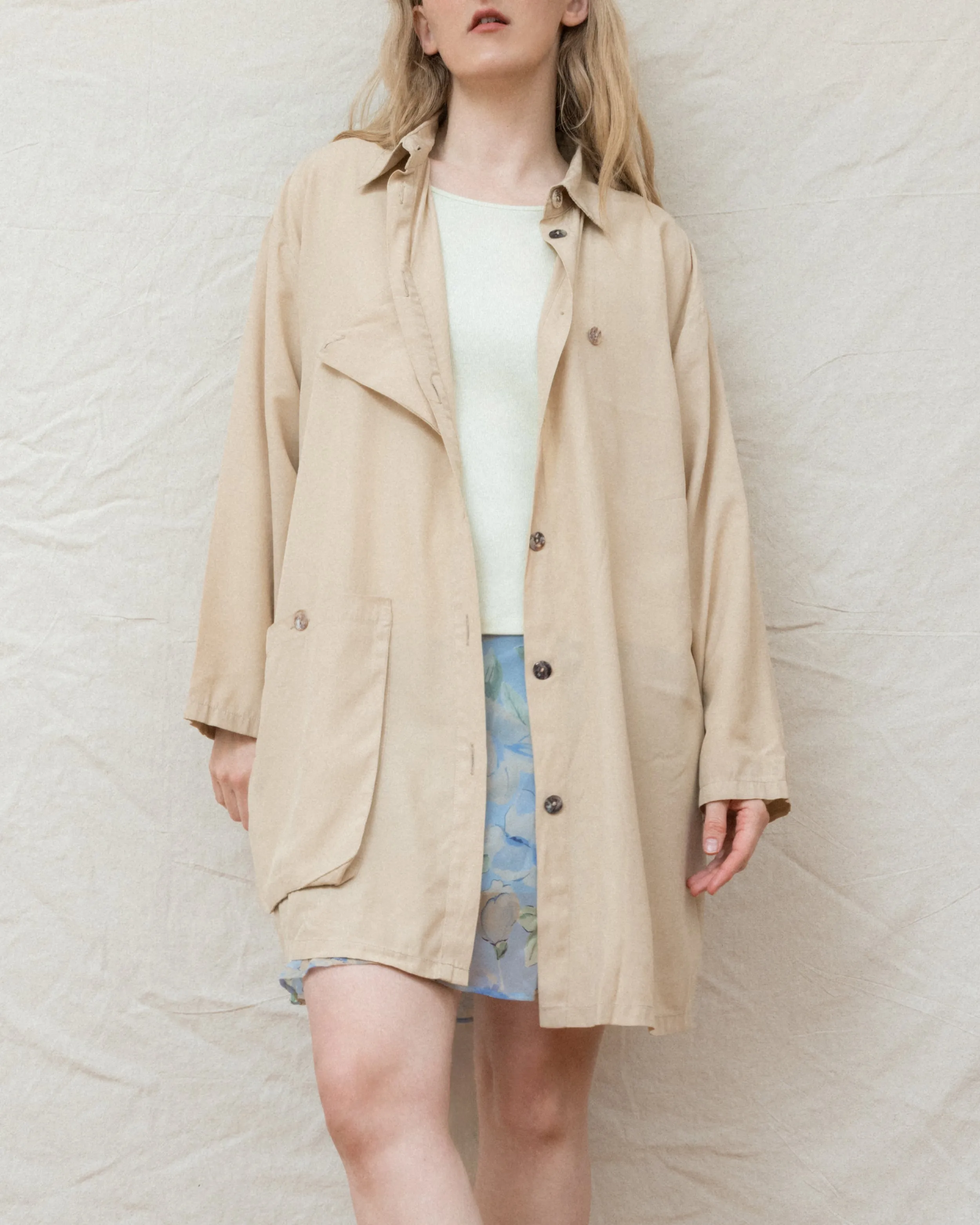 Vintage Beige Oversized Jacket (S-L)