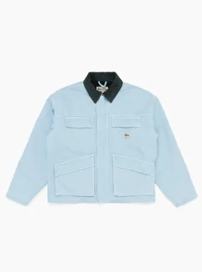 Washed Canvas Shop Jacket Light Blue