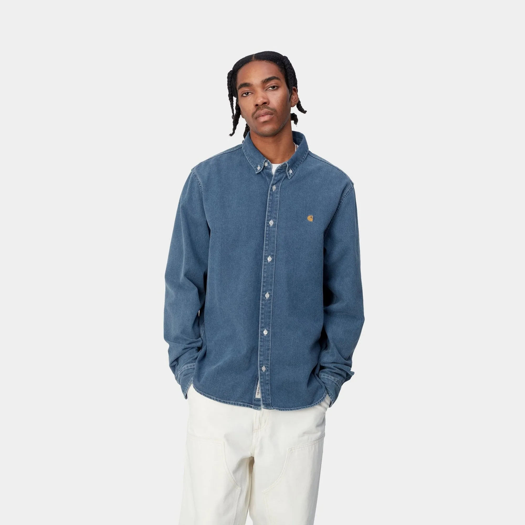 Weldon Shirt | Blue (heavy stone wash)