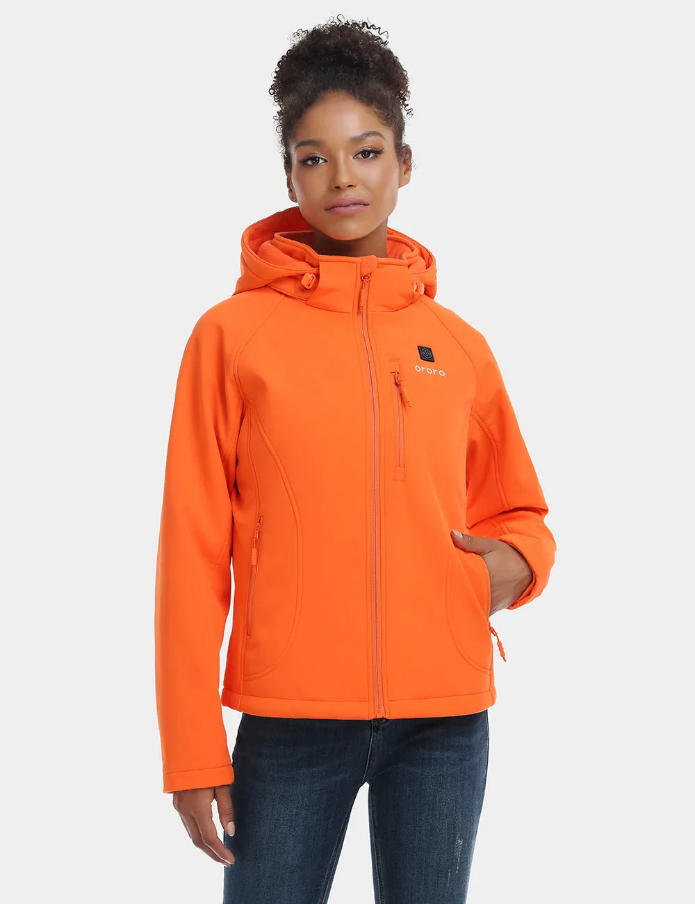 Women's Classic Heated Jacket - Blue/Orange (Apparel Only)