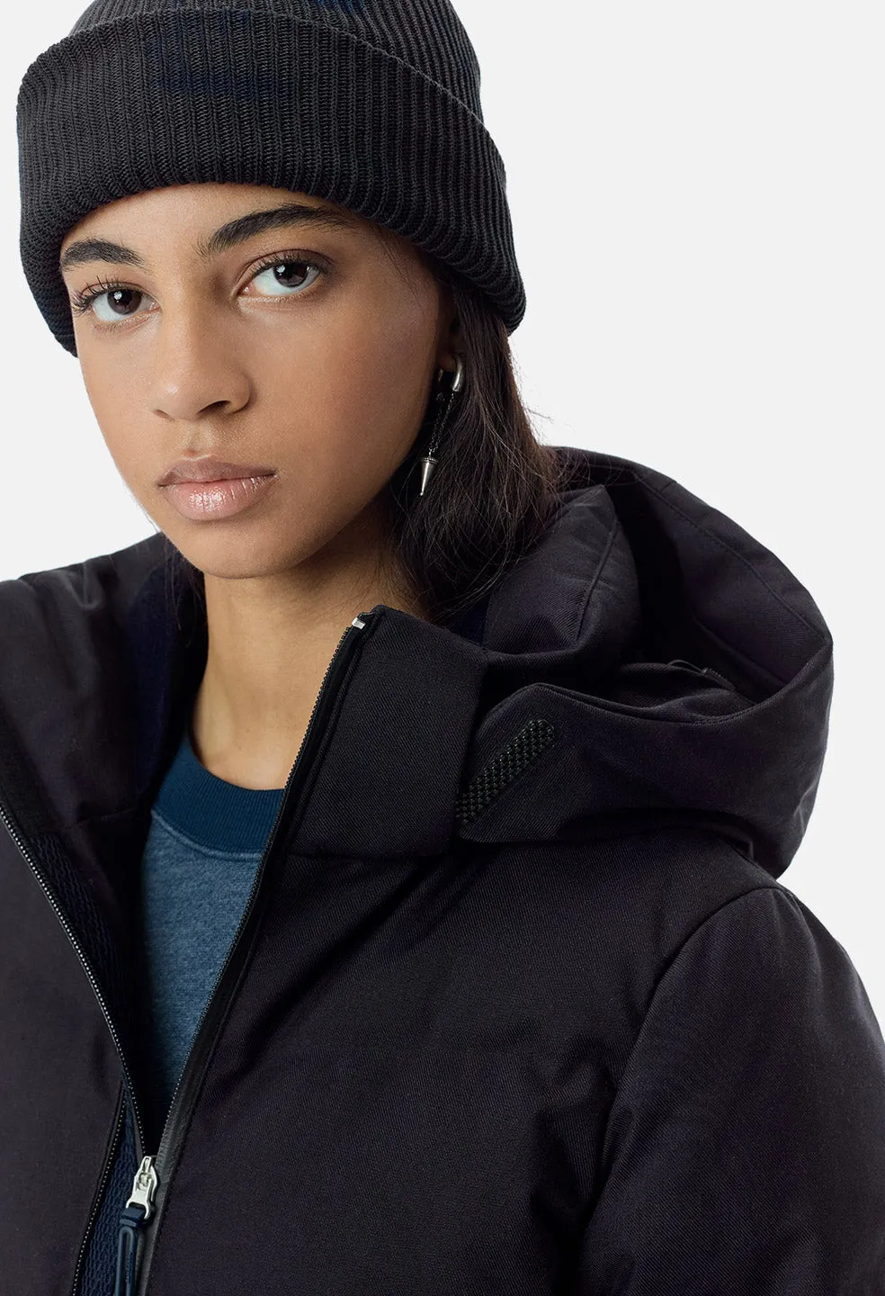 Women's JE X Descente Allterrain Mizusawa Down Jacket / Navy Wool