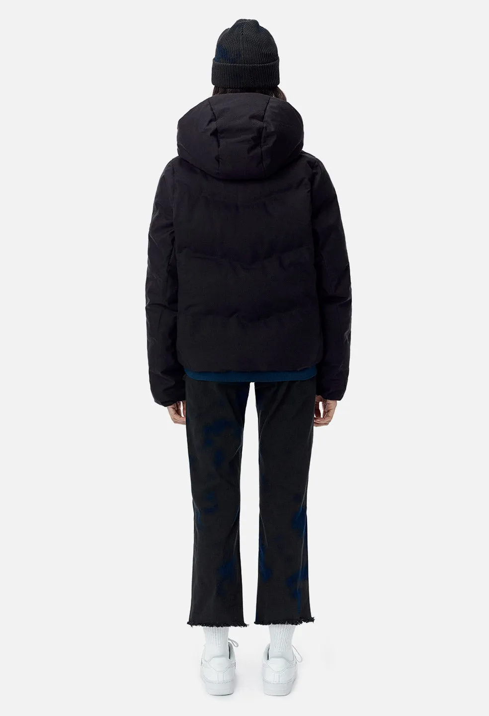 Women's JE X Descente Allterrain Mizusawa Down Jacket / Navy Wool