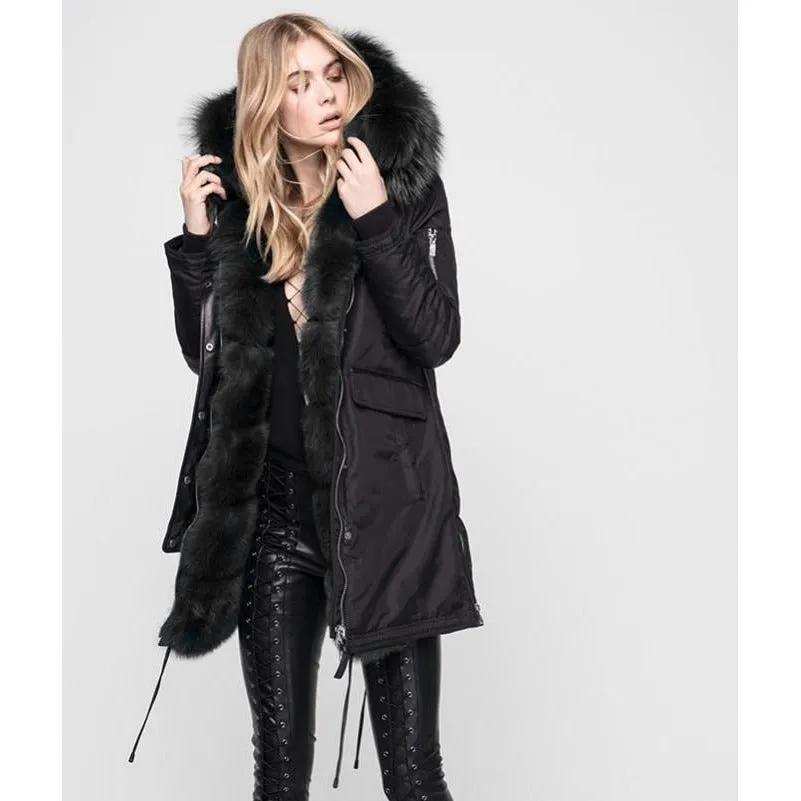 Women's Nicole Benisti Madison Parka - Black/Black